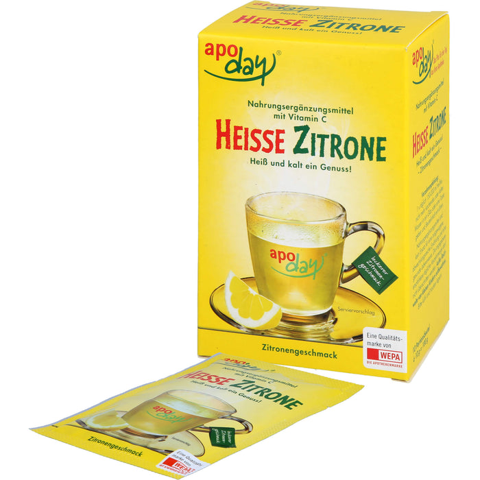 Apoday Heiße Zitrone Portionsbeutel, 10 St. Beutel