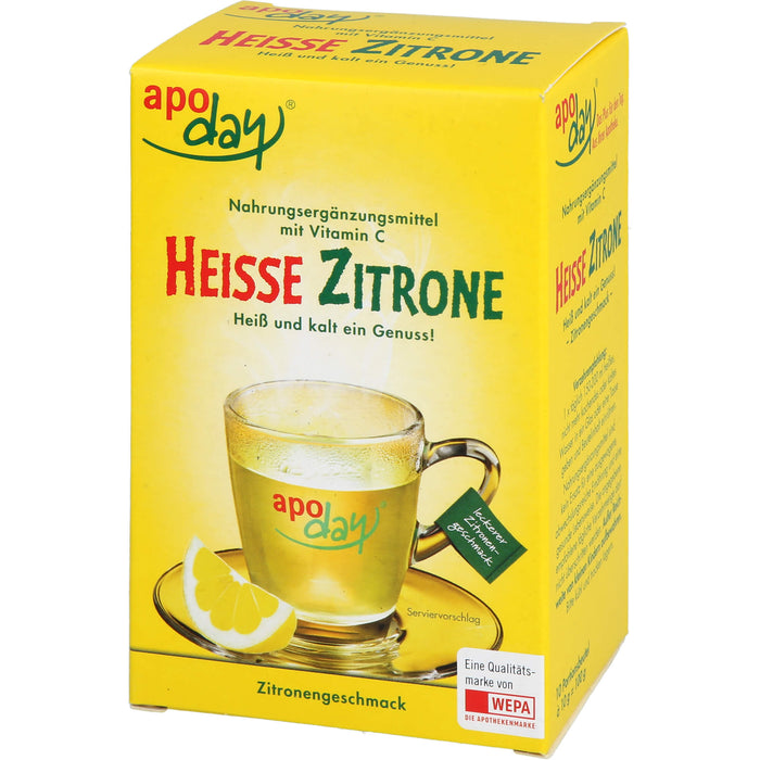 Apoday Heiße Zitrone Portionsbeutel, 10 St. Beutel