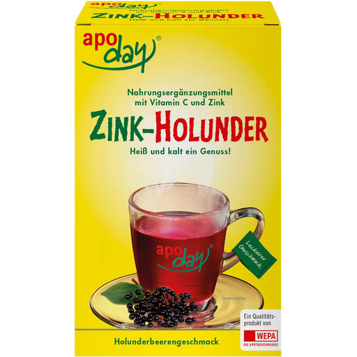 Apoday Zink-Holunder zuckerfrei, 10 St. Beutel
