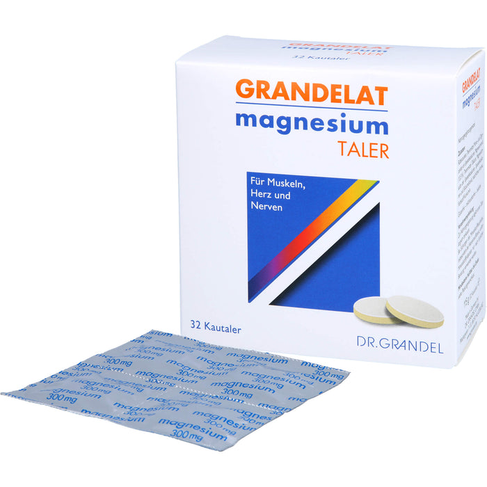 Dr. Grandel Grandelat Magnesium Taler 300 mg, 32 pc Tablettes