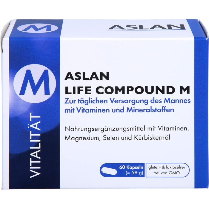 ASLAN Life Compound M Kapseln zur täglichen Versorgung des Mannes, 60 pc Capsules