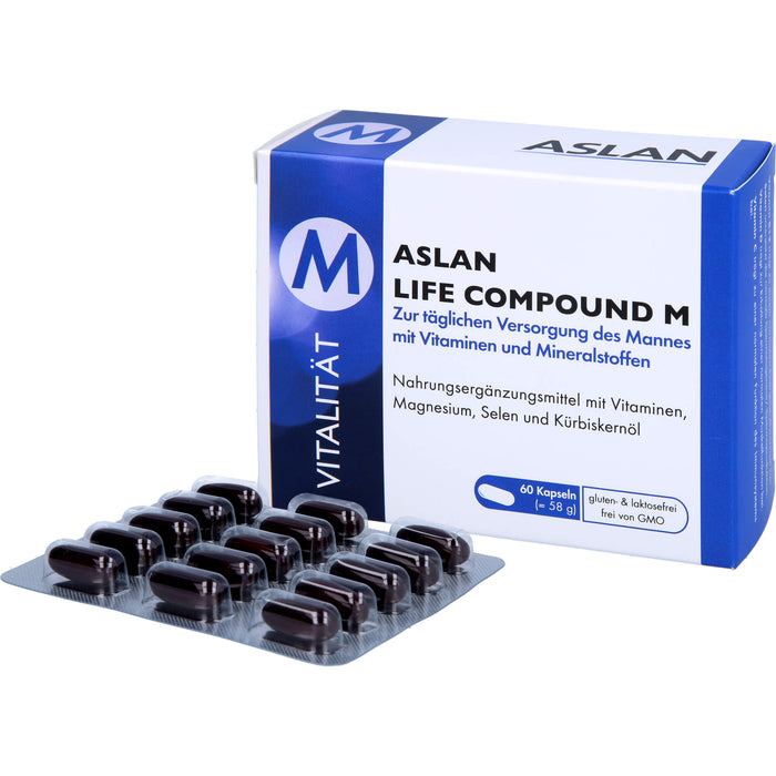 ASLAN Life Compound M Kapseln zur täglichen Versorgung des Mannes, 60 St. Kapseln