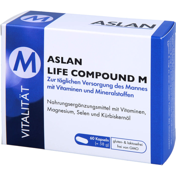 ASLAN Life Compound M Kapseln zur täglichen Versorgung des Mannes, 60 pcs. Capsules