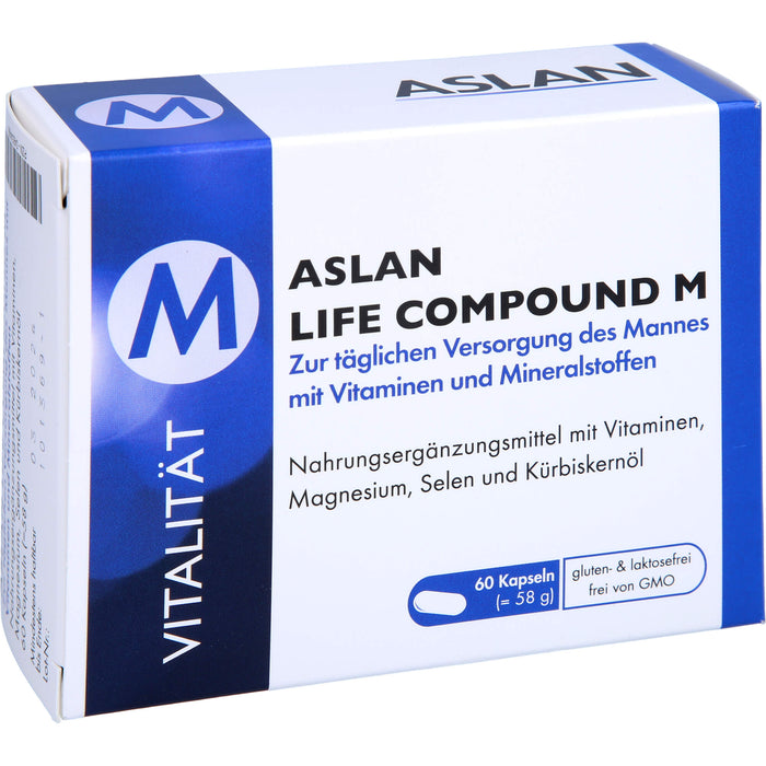 ASLAN Life Compound M Kapseln zur täglichen Versorgung des Mannes, 60 pcs. Capsules