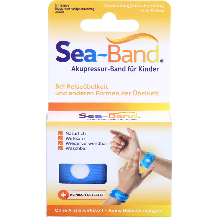 SEA-BAND Akupressurband f. Kinder, 2 St. Bänder