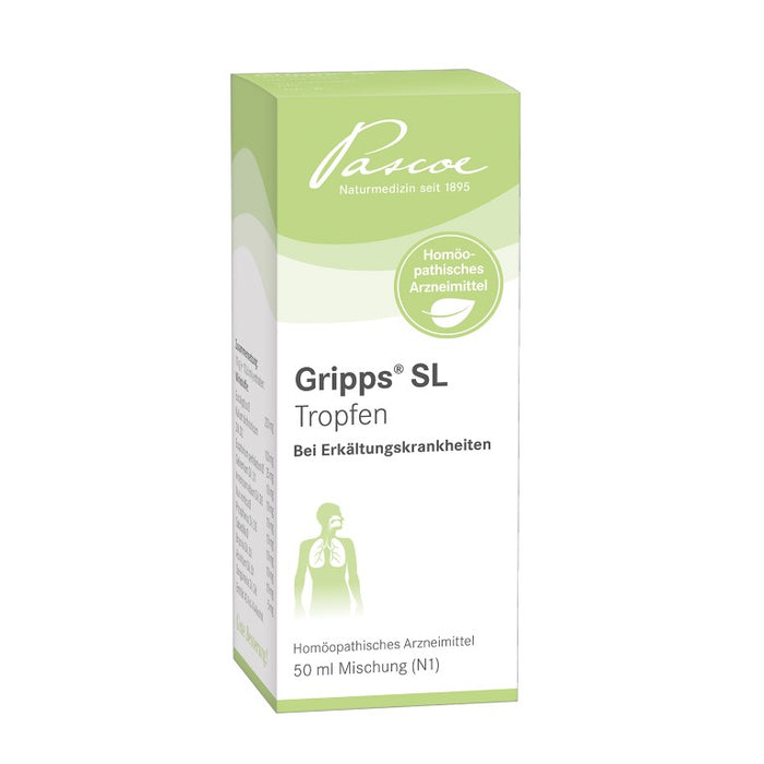 Gripps SL Tropfen bei Erkältungskrankheiten, 50 ml Lösung