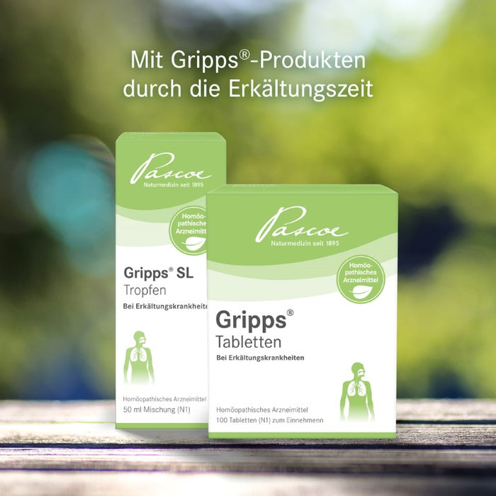 Gripps SL Tropfen bei Erkältungskrankheiten, 50 ml Solution