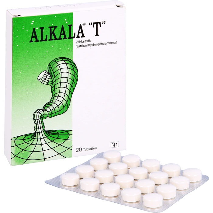 ALKALA T Tabletten bei Sodbrennen und säurebedingten Magenschmerzen, 20 pc Tablettes