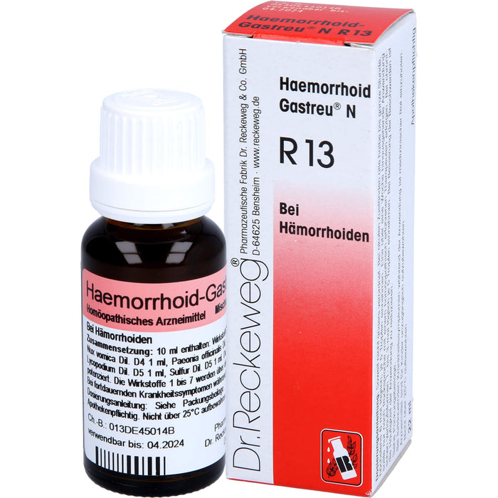Haemorrhoid-Gastreu N R13 Tropfen bei Hämorrhoiden, 22 ml Solution