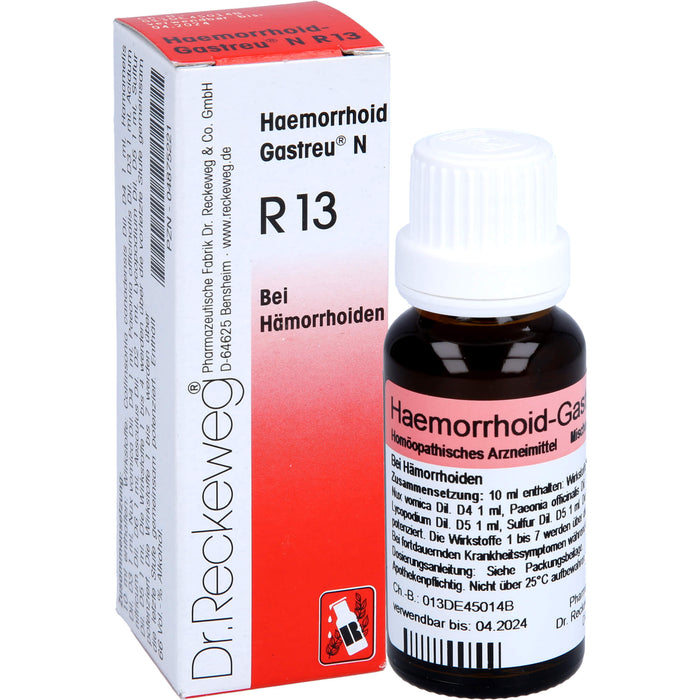 Haemorrhoid-Gastreu N R13 Tropfen bei Hämorrhoiden, 22 ml Solution