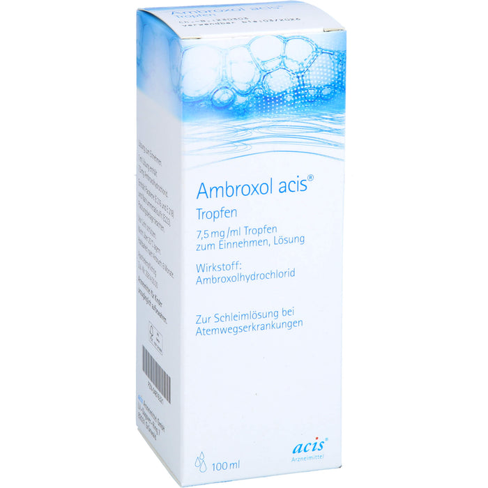 Ambroxol acis  Tropfen, 7,5 mg/ml Tropfen zum Einnehmen, Lösung, 100 ml Solution