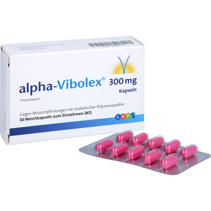alpha-Vibolex 300 mg Kapseln, Weichkapseln, 30 St WKA