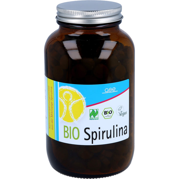 GSE Spirulina 500 mg Bio Naturland Tabletten, 550 pcs. Tablets