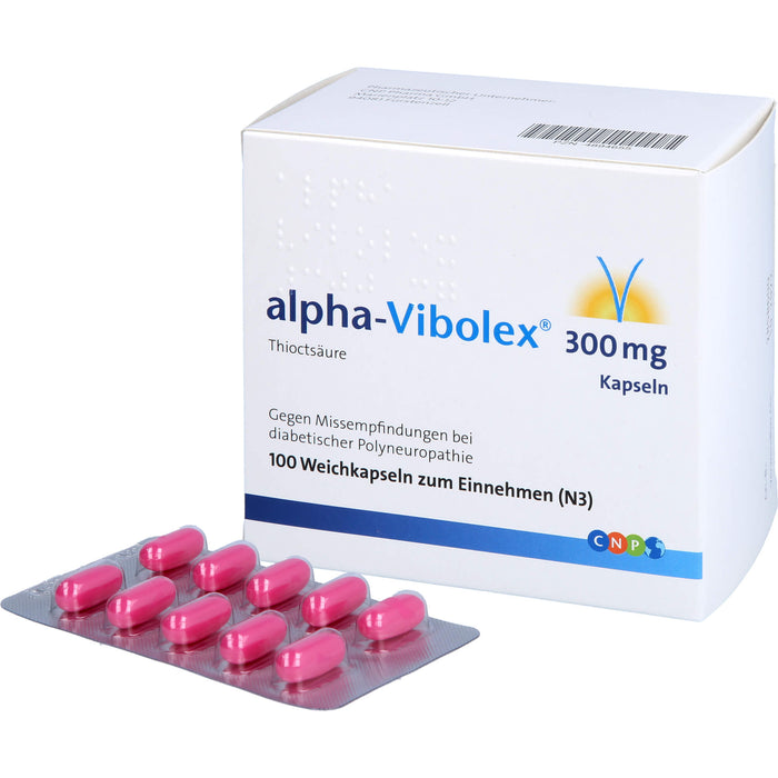 alpha-Vibolex 300 mg Kapseln, Weichkapseln, 100 St WKA