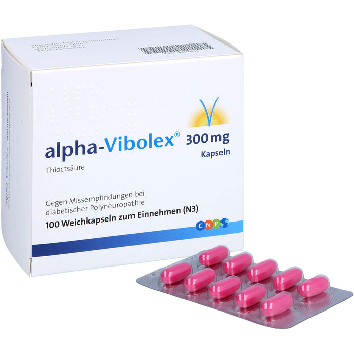 alpha-Vibolex 300 mg Kapseln, Weichkapseln, 100 St WKA