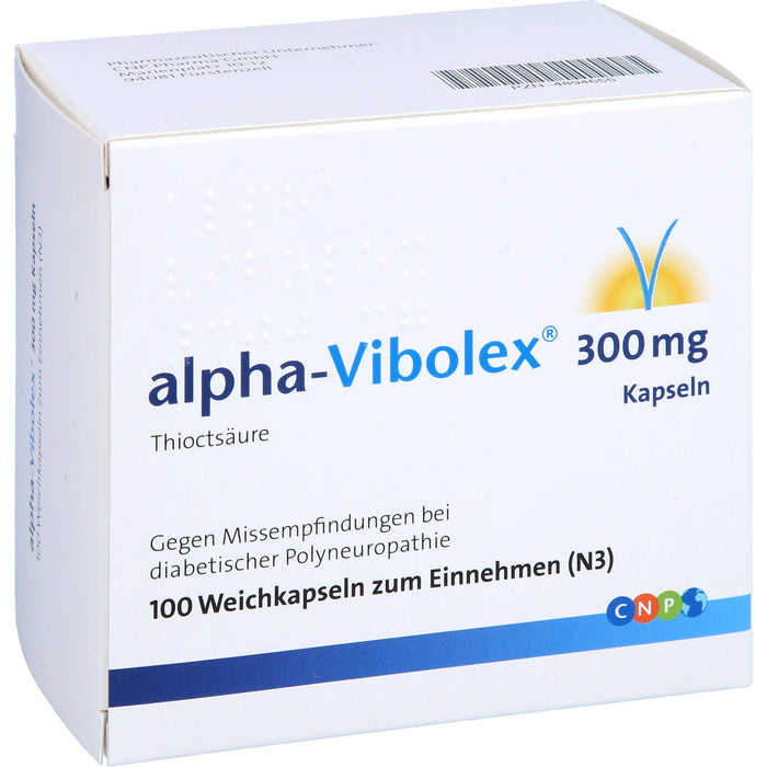 alpha-Vibolex 300 mg Kapseln, Weichkapseln, 100 St WKA