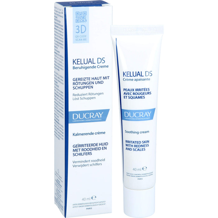 DUCRAY KELUAL DS beruhigende Creme reduziert Rötungen und löst Schuppen, 40 ml Cream