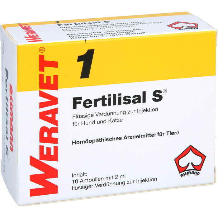 WERAVET 1 Fertilisal S flüssige Verdünnung, 10 pcs. Ampoules