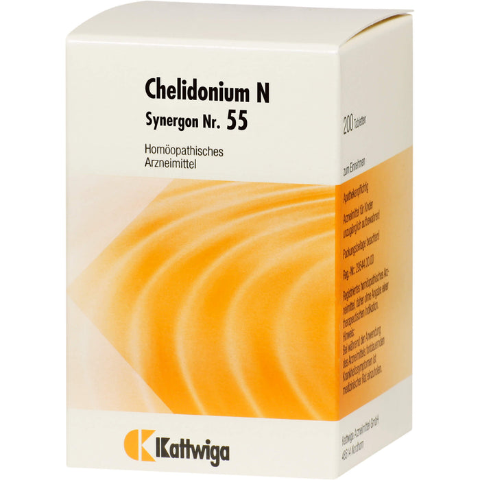 Kattwiga  Chelidonium N Synergon Nr.55 Tabletten, 200 pcs. Tablets
