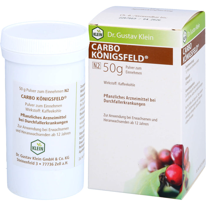 Carbo Königsfeld  Pulver zum Einnehmen, 50 g Poudre