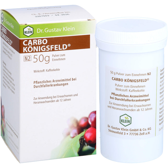 Carbo Königsfeld  Pulver zum Einnehmen, 50 g Poudre