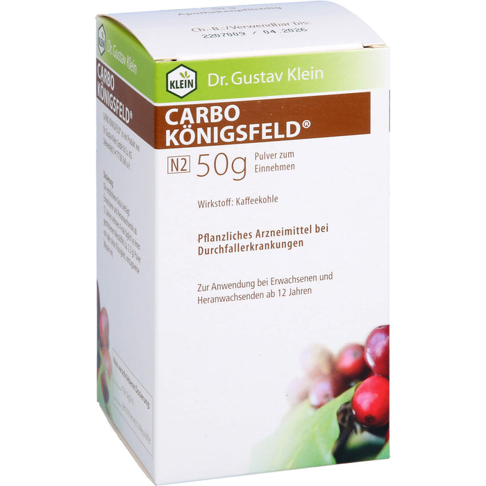 Carbo Königsfeld  Pulver zum Einnehmen, 50 g Poudre
