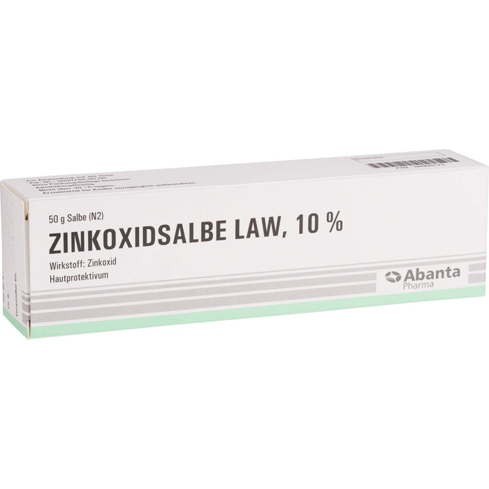 Abanta Pharma Zinkoxidsalbe LAW 10 % Hautprotektivum, 50.0 g Salbe