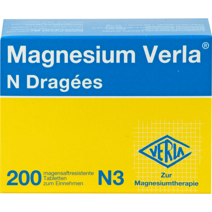 Magnesium Verla N Dragees, 200 pcs. Tablets