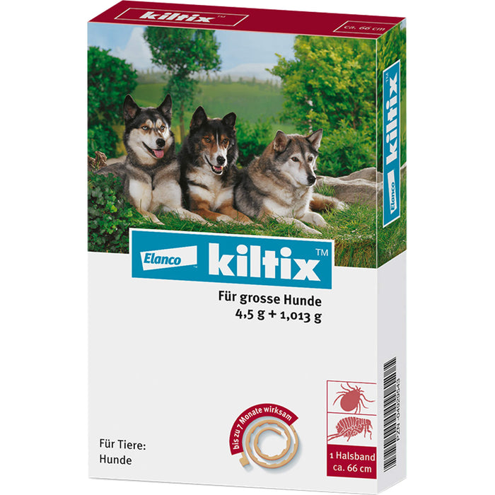 Kiltix Zecken- und Flohhalsband für große Hunde, 1 pcs. Collar