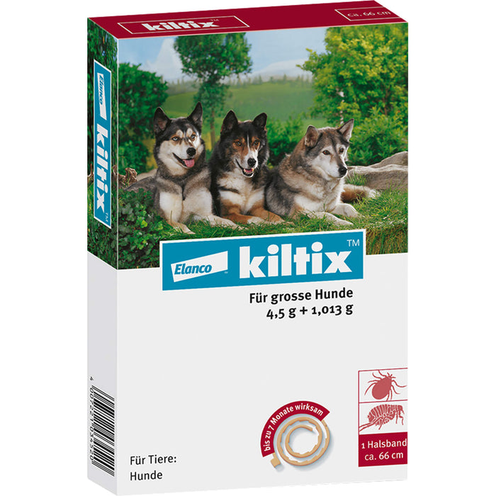 Kiltix Zecken- und Flohhalsband für große Hunde, 1 pcs. Collar