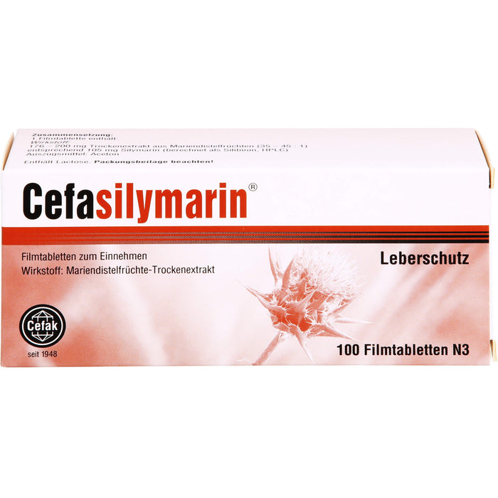 Cefasilymarin Filmtabletten als Leberschutz, 100 St. Tabletten