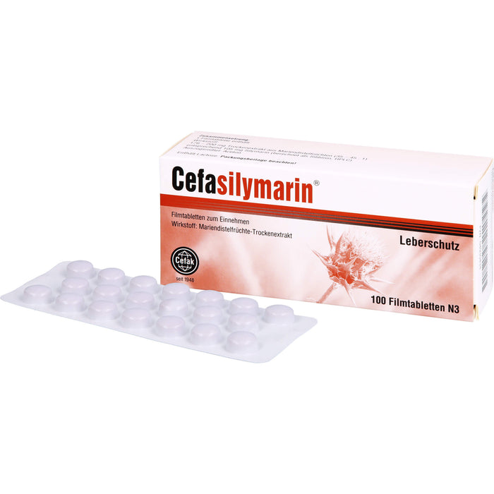 Cefasilymarin Filmtabletten als Leberschutz, 100 pc Tablettes