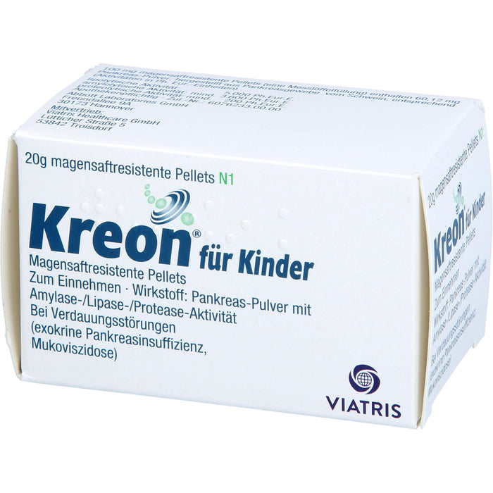 Kreon  für Kinder, Magensaftresistente Pellets, 20 g Powder