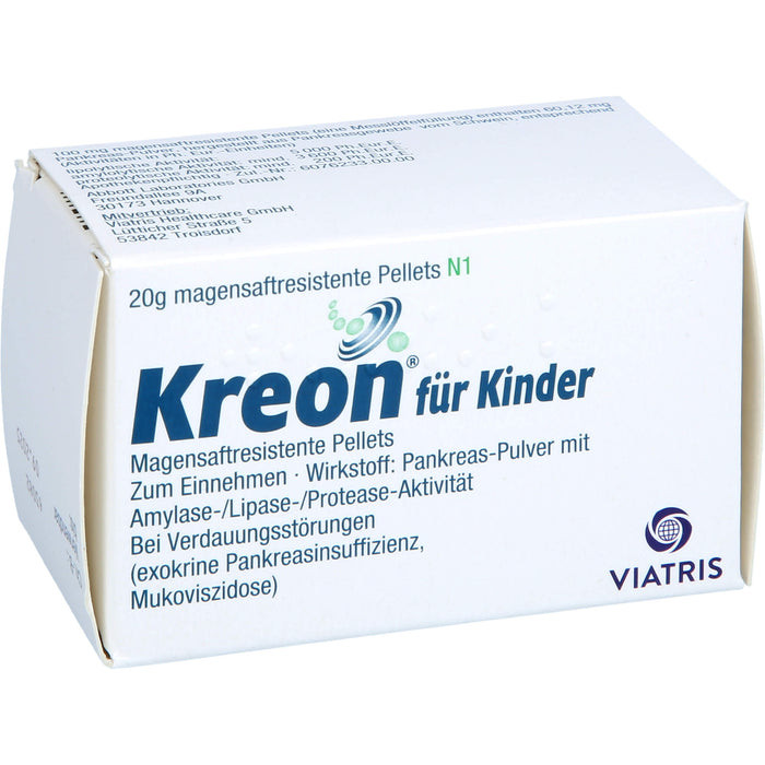 Kreon  für Kinder, Magensaftresistente Pellets, 20 g Powder