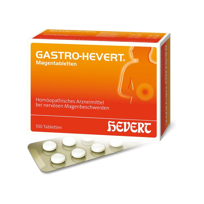 Gastro Hevert Magentabletten bei nervösen Magenbeschwerden, 100 pc Tablettes