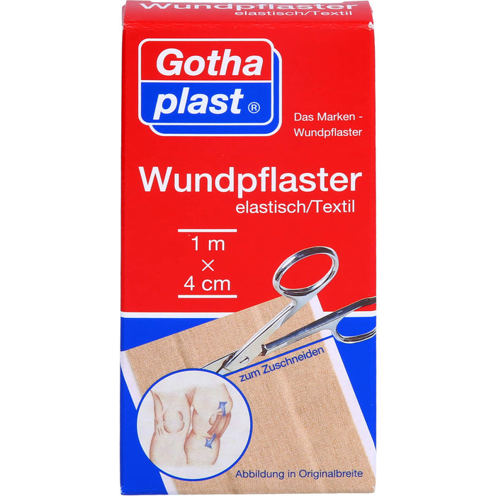 GOTHAPLAST WUNDPFLASTER ELASTISCH 1MX4CM, 1 St PFL