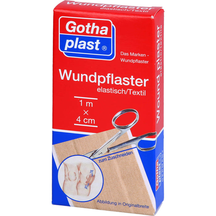 GOTHAPLAST WUNDPFLASTER ELASTISCH 1MX4CM, 1 St PFL