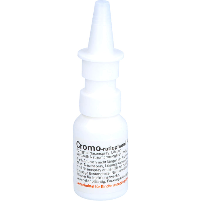 Cromo-ratiopharm Nasenspray Antiallergikum, 15 ml Solution