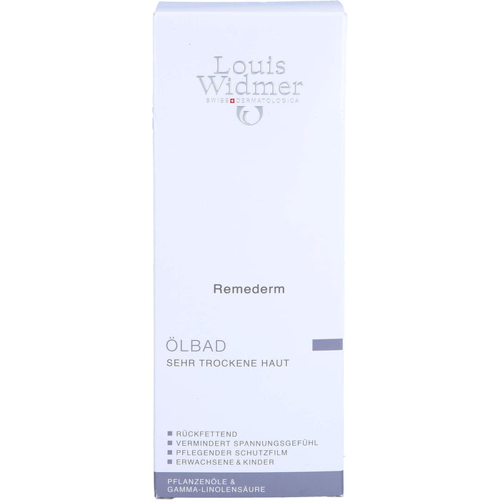 Louis Widmer Remederm Ölbad für sehr trockene Haut, 250 ml Badezusatz