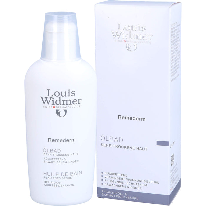 Louis Widmer Remederm Ölbad für sehr trockene Haut, 250 ml Additif pour le bain