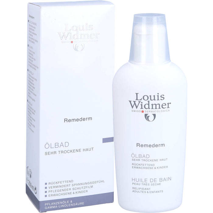 Louis Widmer Remederm Ölbad für sehr trockene Haut, 250 ml Badezusatz