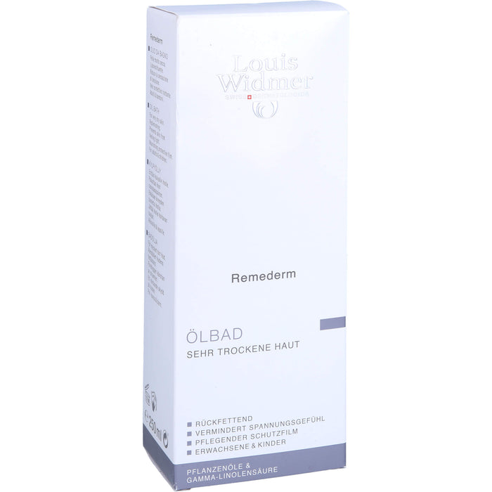 Louis Widmer Remederm Ölbad für sehr trockene Haut, 250 ml Badezusatz