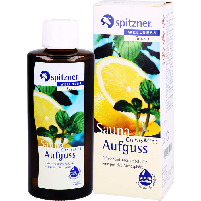 Spitzner Saunaaufguss CitrusMint Wellness, 190 ml Concentrate