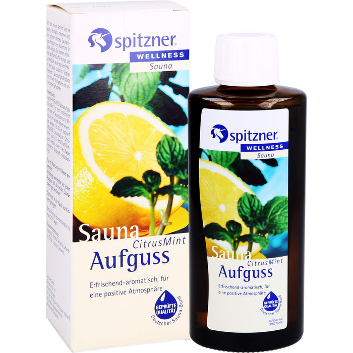 Spitzner Saunaaufguss CitrusMint Wellness, 190 ml Concentré