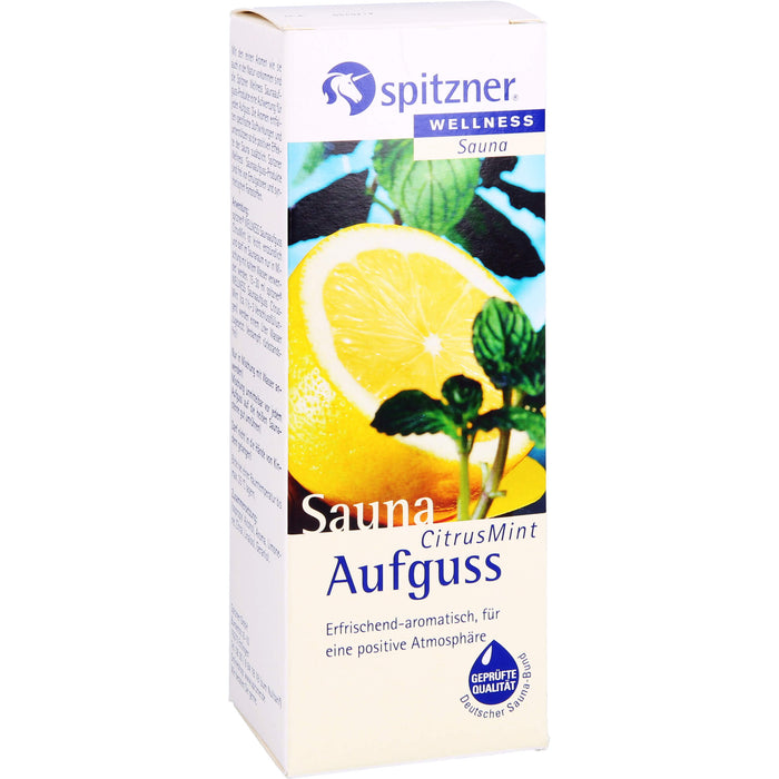 Spitzner Saunaaufguss CitrusMint Wellness, 190 ml Concentrate