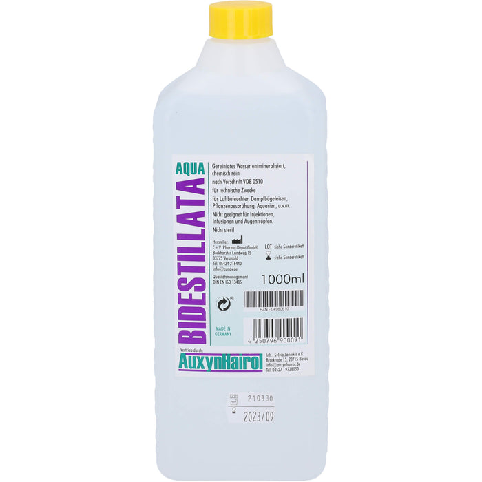 Destiliertes Wasser Bidest, 1000 ml FLU