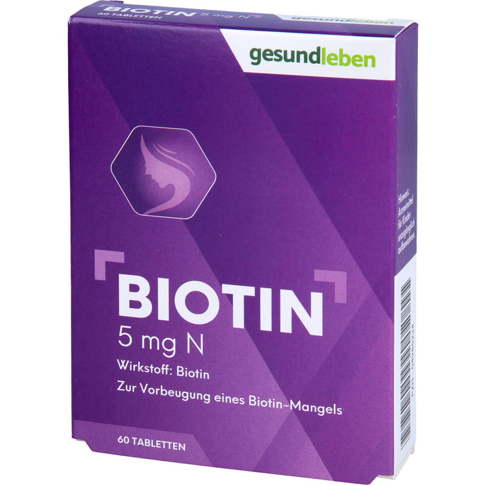 Gesundleben Biotin 5 mg N Tabletten, 60 pc Tablettes