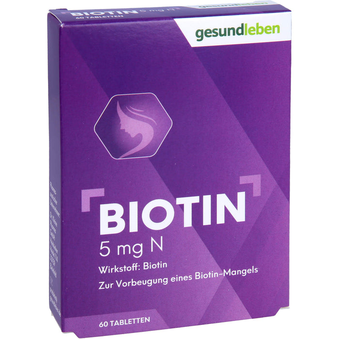 Gesundleben Biotin 5 mg N Tabletten, 60 pc Tablettes