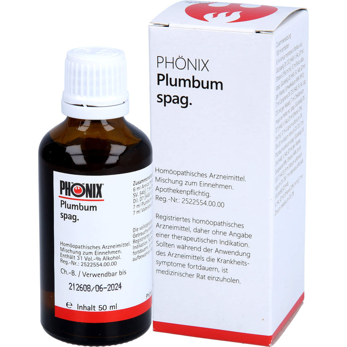 PHÖNIX plumbum spag. Tropfen, 50 ml Solution