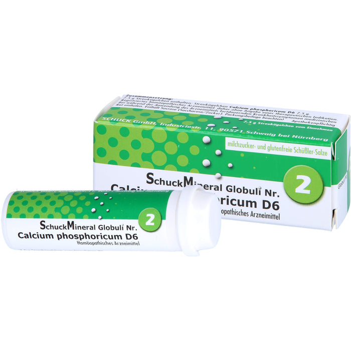 Schuckmineral Globuli 2 Calcium phosphoricum D6, 7.5 g Globules